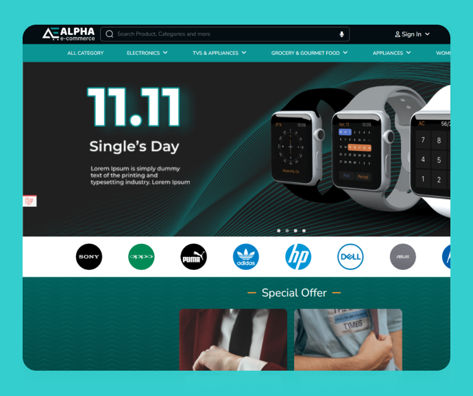 Alpha Ecommerce Premium